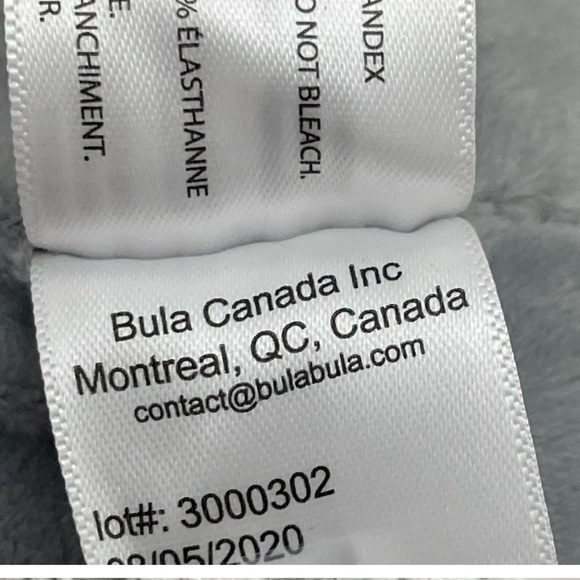 Bula grey fisherman chunky knit wool blend winter cold weather hat toque pompom - Picture 13 of 15